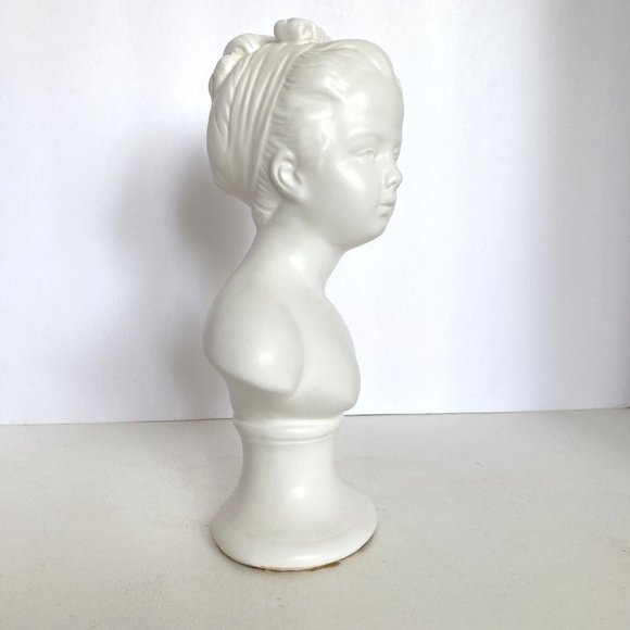 Porcelain Busts Napcoware Brother Sister Vintage Japan Ceramic Statue Victorian - Picture 13 of 16